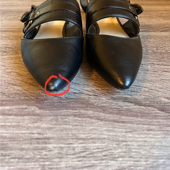 Nine West Black Pointed Toe Slingback Flats,
Size 7 - Picture 4 of 5